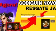 Já CODIGUINHO INFINITO GRATIS PARA TODOS RESGATAR AGORA CODIGUIN NOVO NARUTO x FREEFIRE Skins