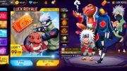 KAKASHI + SUPER EMOTE 🤯IN NARUTO ROYALE 😱⁉️ CLAIM ✅ JIRAYA + SASUKE 🤑NEW MYSTERY SHOP 💸 FREE FIRE 🔥🔥