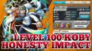 LEVEL 100 KOBY HONESTY IMPACT GAMEPLAY | ONE PIECE BOUNTY RUSH | OPBR