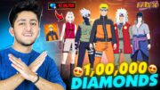 Naruto Bundle Is Here 😍 Spent 100000 Diamonds 💎- Garena Free Fire