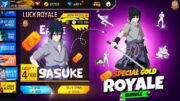 Naruto Gold Royale & Free Sasuke Bundle 😮💥| free fire x naruto | free fire new event | ff new event