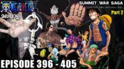 One Piece മലയാളം Episode 396 – 405 Explained in Malayalam | Summit War Saga part 2 | Season 6