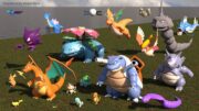 POKEMON Size comparison 3D | Pokemon 3d Animation Size Comparison (gen-1)