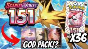 Pokemon 151 BOOSTER BOX Opening With GODPACK!?!?