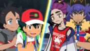 Pokémon Battle: Ash and Goh Vs Kieran and Leon