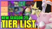 Pokemon Unite TIER LIST Ranked Season 25