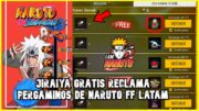 RAPIDO RECLAMA JIRAIYA GRATIS NARUTO SHIPPUDEN TRUCO COMPLETA 200 TOKEN PERGAMINO NARUTO EN FF LATAM