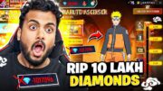 Rip 10lkh Diamonds 😱 For 00001 Naruto Bundle Event – Garena Free Fire Max