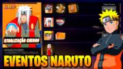 SAIU AGORA! 9 ITENS GRÁTIS NARUTO, LOJA POR OURO 3.0, NOVO EVENTO ANGELICAL, NOVIDADES FREE FIRE