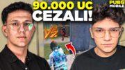 SASUKE İLE 90.000 UC CEZALI VS ATTIK! – PUBG MOBİLE