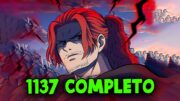 SPOILER COMPLETO ONE PIECE 1137 – O SHANKS COM DOIS BRAÇOS APARECE – SHANKS COTOCO INOCENTADO