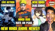 Solo Leveling Live Action Hindi Dub Confirmed!! Naruto Shippuden Hindi Dub Hate🤬 New Hindi Dub Anime