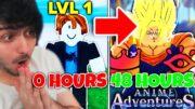 Starting Over and Becoming OVERPOWERED PRO in Anime Adventures Roblox