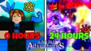 Starting Over and Becoming OVERPOWERED in 24 Hours on Anime Adventures Roblox