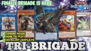 [TRI-BRIGADE] PURE DECK INSANE FIRST TURN , learn 3 COMBOS  How To Play in Yu-Gi-Oh Duel Link.