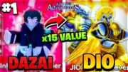 Trading From *DAZAI To DIO OH* In Anime Adventures EP1 (I Make X15 VALUE)