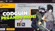 URGENTE! HOJE CODIGUIN INFINITO DO NARUTO FUNCIONANDO QUE A GARENA LIBEROU! PEGUE AGORA NO FREEFIRE