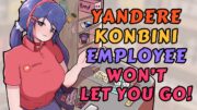 Yandere Konbini Store Employee Won't Let You Go [F4M] [Yandere ASMR Roleplay] [Binaural ASMR]